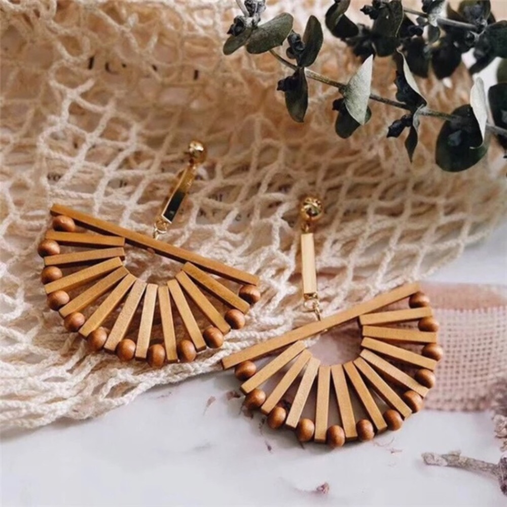 Now Available! Anthro Windmill Bamboo Earrings - Picture 5 of 5